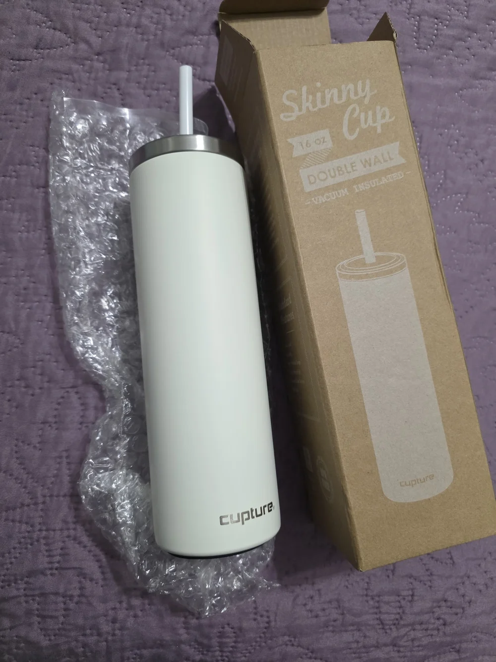skinny cup white 16